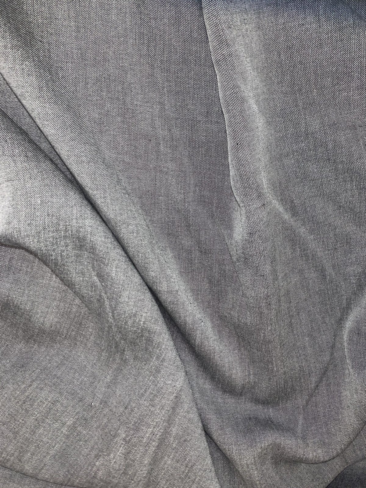Rayon Chambray - Black #15591-2 (Wide)