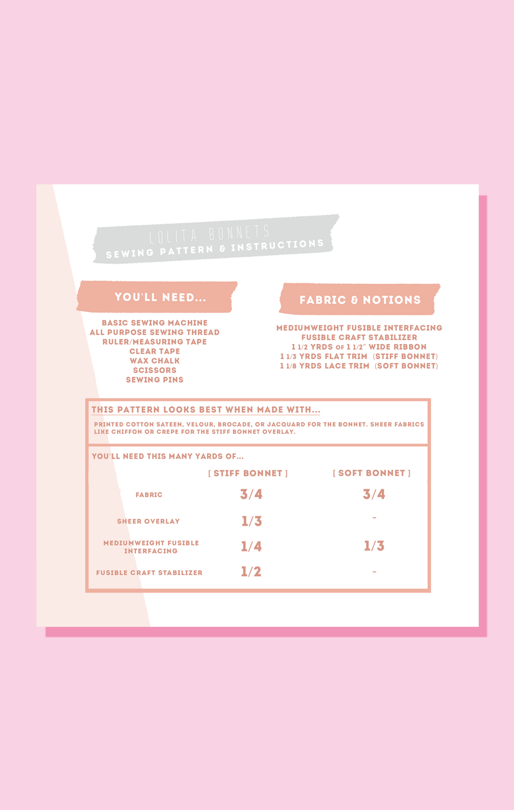 025 // LOLITA BONNETS