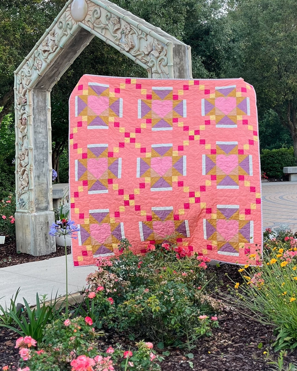 Amour Blooms Quilt Pattern