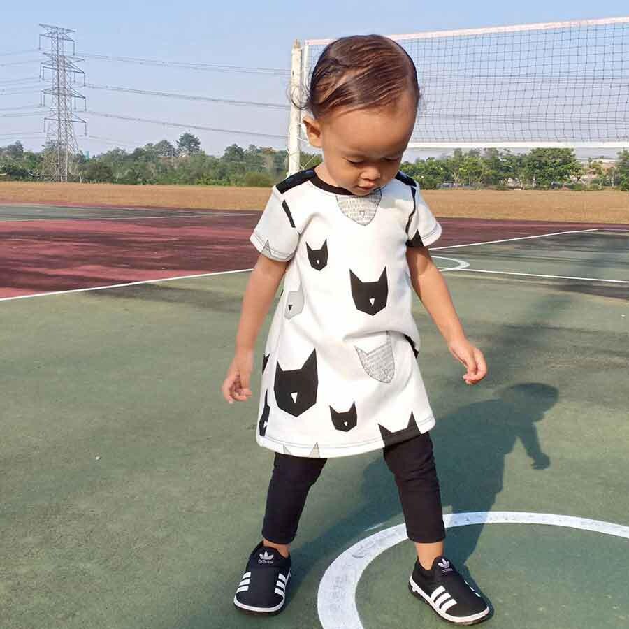 Baby Cats Dress Pattern