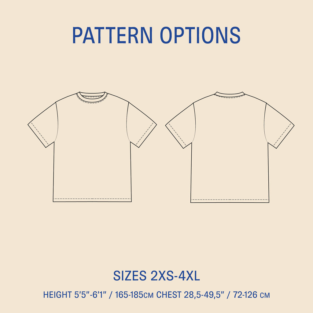 Big T-shirt sewing pattern