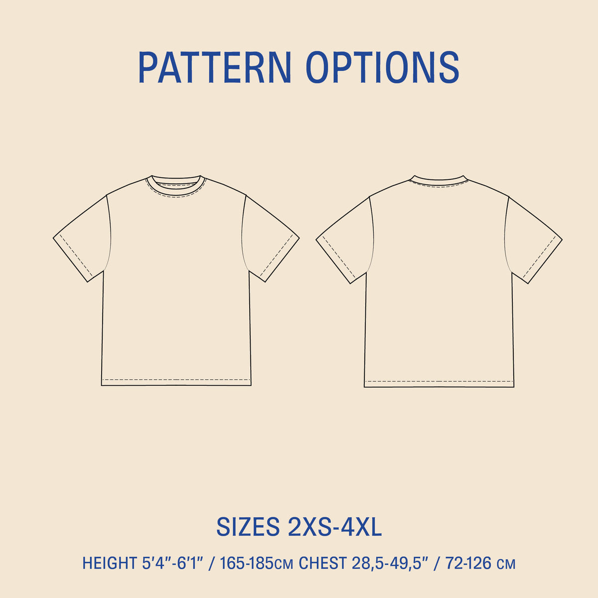 Big T-shirt sewing pattern