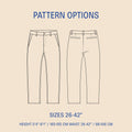 Chino pants sewing pattern Wardrobe By Me