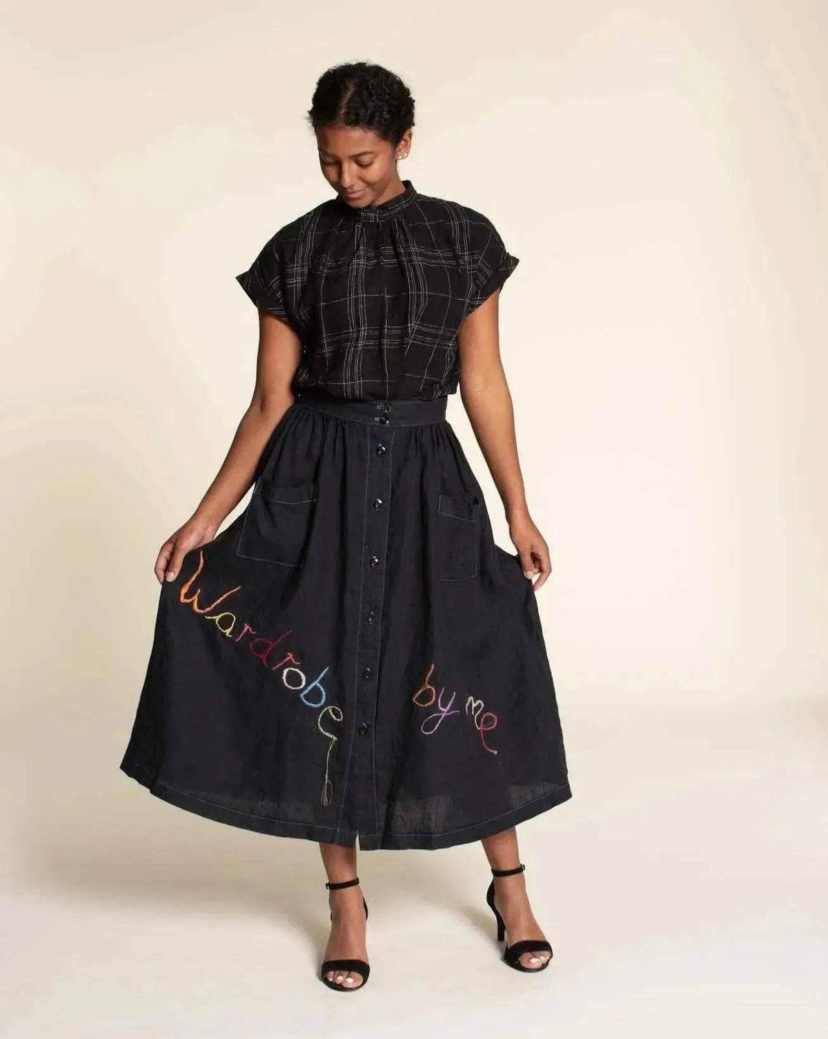 Front Button Skirt Pattern Wardrobe By Me