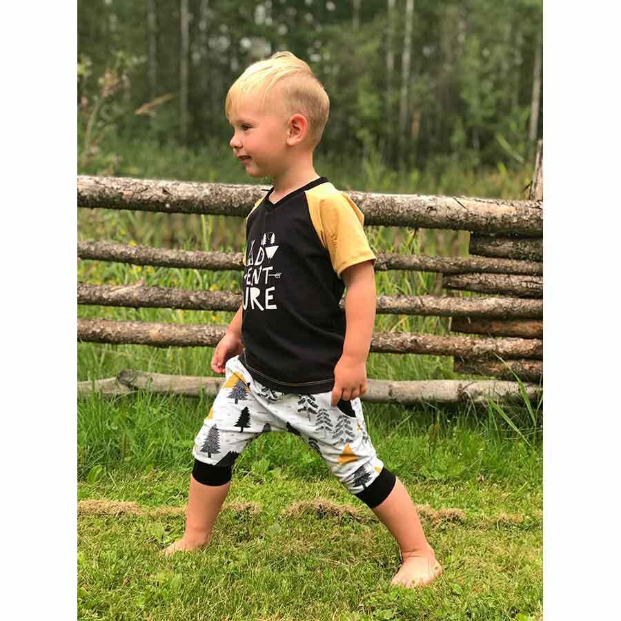 Grunge Raglan T-Shirt Pattern
