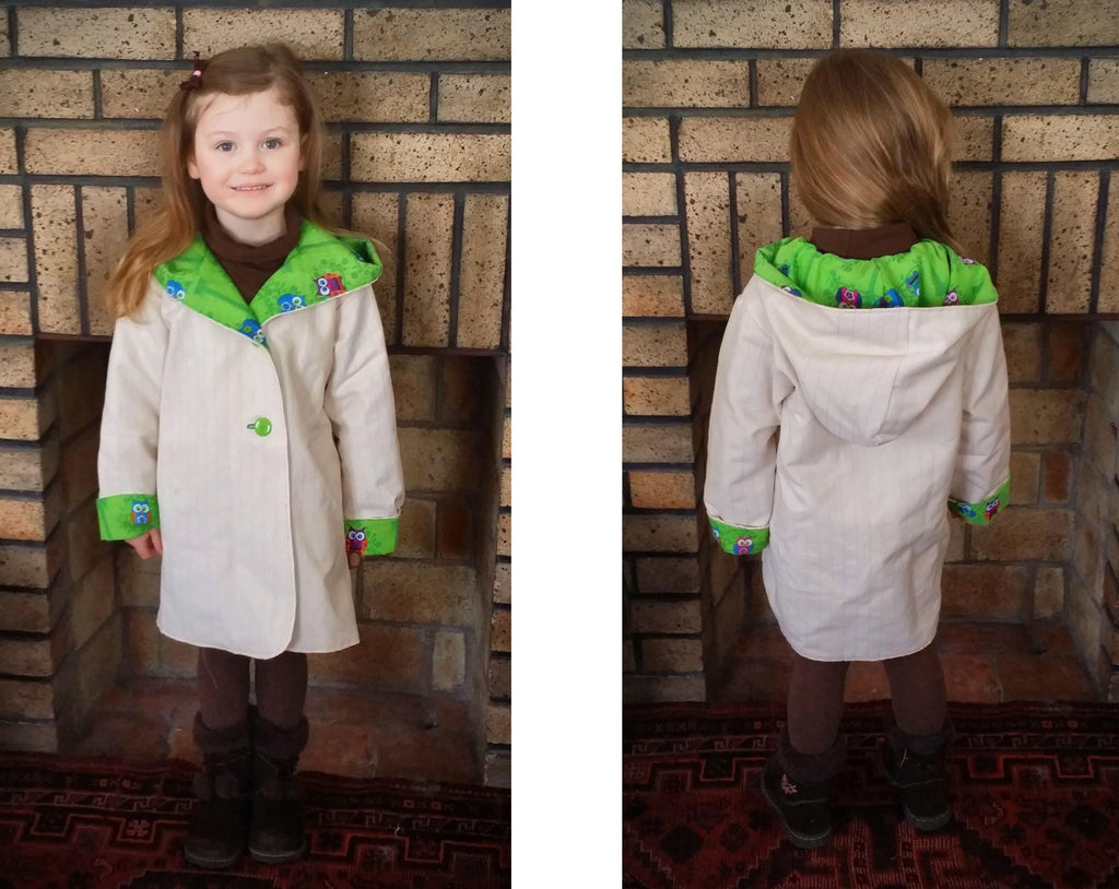 Hearts Hooded Reversible Jacket Pattern