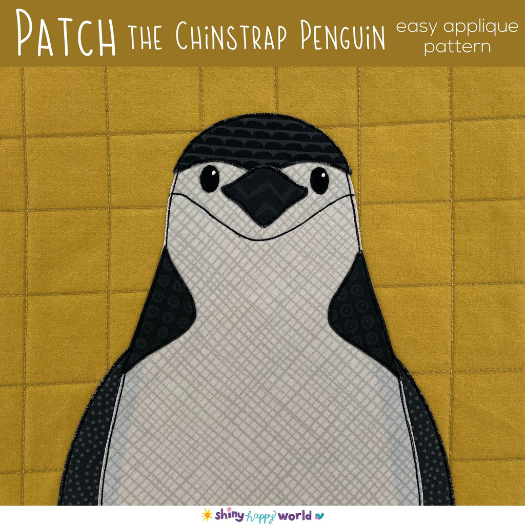 Patch the Chinstrap Penguin Applique Quilt Pattern