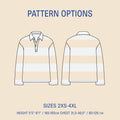 Rugby Polo Shirt sewing pattern