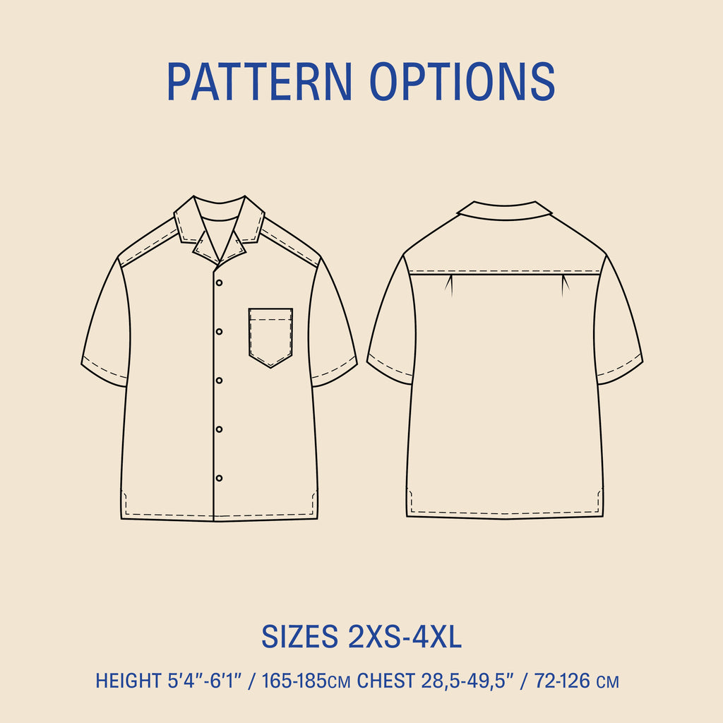 Tropical Shirt sewing pattern