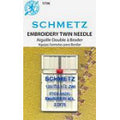 Schmetz Embroidery Twin Needles 130/75