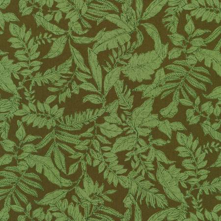 Island Paradise Leaves Khaki
