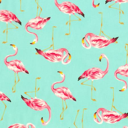 Island Paradise Flamingos Mint
