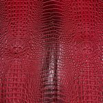 Faux Blended Crocodile- Dark Red/Blk 18 in x 54 in