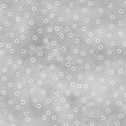 Sorbet Flannel - Tossed Open Dots 06228 S Tonal Gray
