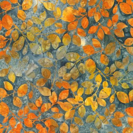 Aspen - Fog Leaf Vines Batik
