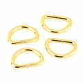 Four D-Rings 3/4" Gold