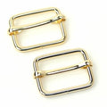 Two Slider Buckles 1" Gold