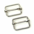 Two Slider Buckles 1" Nickel