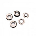 Four Double Faced Snap Together Grommets 12mm Gunmetal