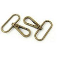 Two 1-1/2in Swivel Hooks Antique