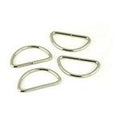 Four 1-1/2in D-Rings Nickel