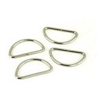 Four 1-1/2in D-Rings Nickel