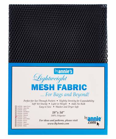 Lightweight Mesh Fabric - Navy (18"x54")