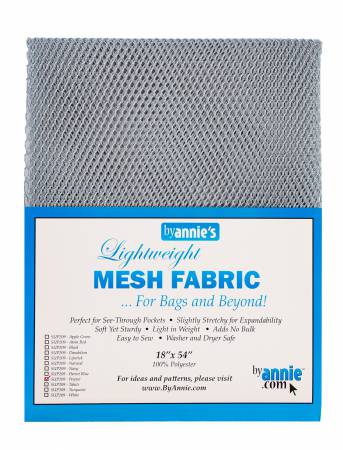 Lightweight Mesh Fabric - Pewter (18" x 54")