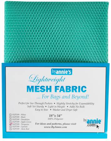 Lightweight Mesh Fabric - Turquoise (18" x 54")