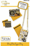Busy Bee Zipper Bag ITH Pattern