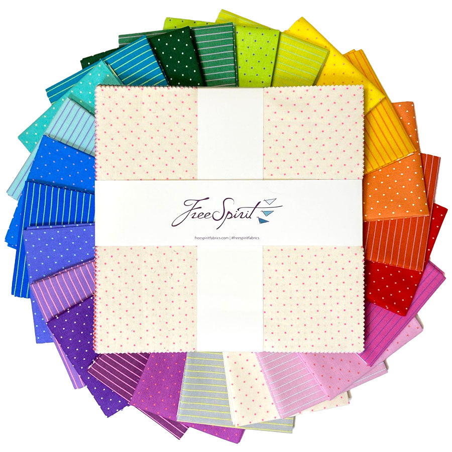 Tiny Coordinates - 10" Charm Pack || True Colors