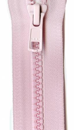 Vislon Closed Bottom Zipper 7in Baby Pink