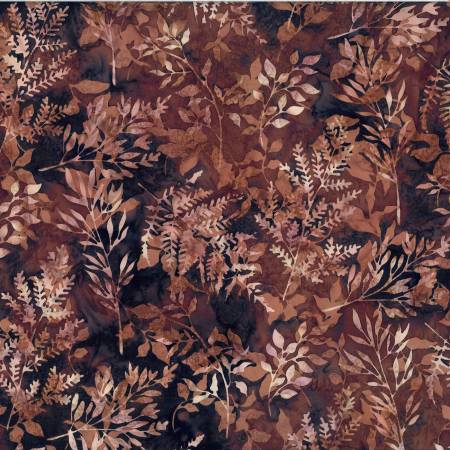 Bali Batik Leafy Branches - Walnut