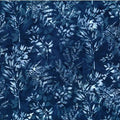 Bali Batik Leafy Branches - Navy