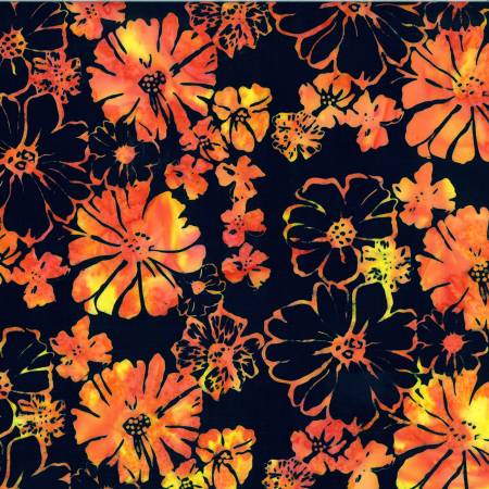 Bali Batik Bold Floral - Poppy