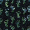 Forest Hoffman Bali Batiks Bigfoot Footprint