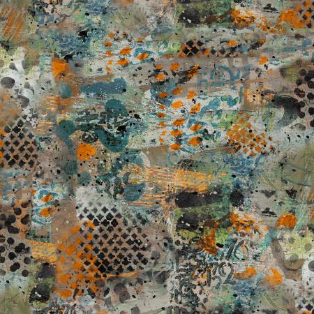 Emerald Hollow Multi Color Digital Collage